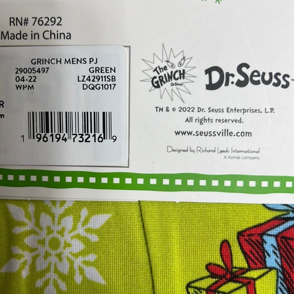 The Grinch PJ set. Christmas pajamas various sizes - Picture 9 of 9